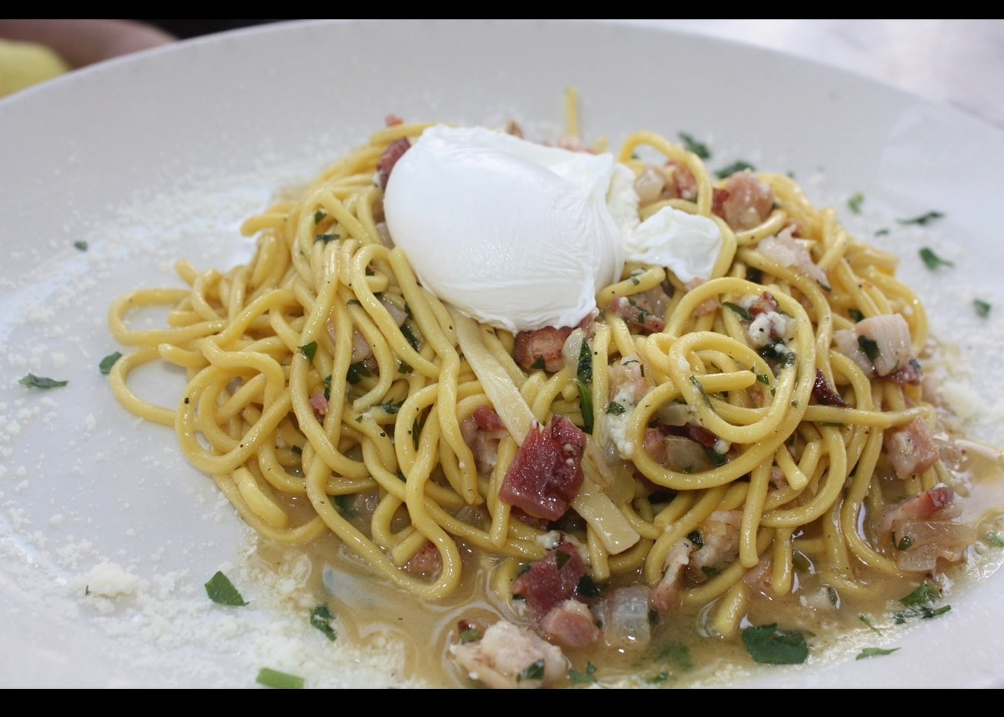 Half Spag Carbonara