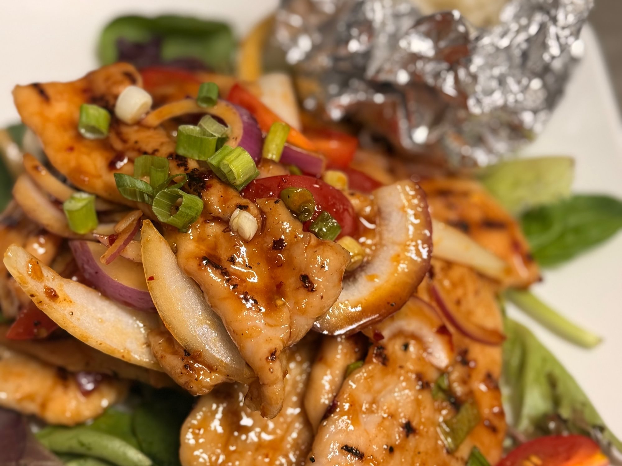 Mooyang Salad with Sticky Rice
