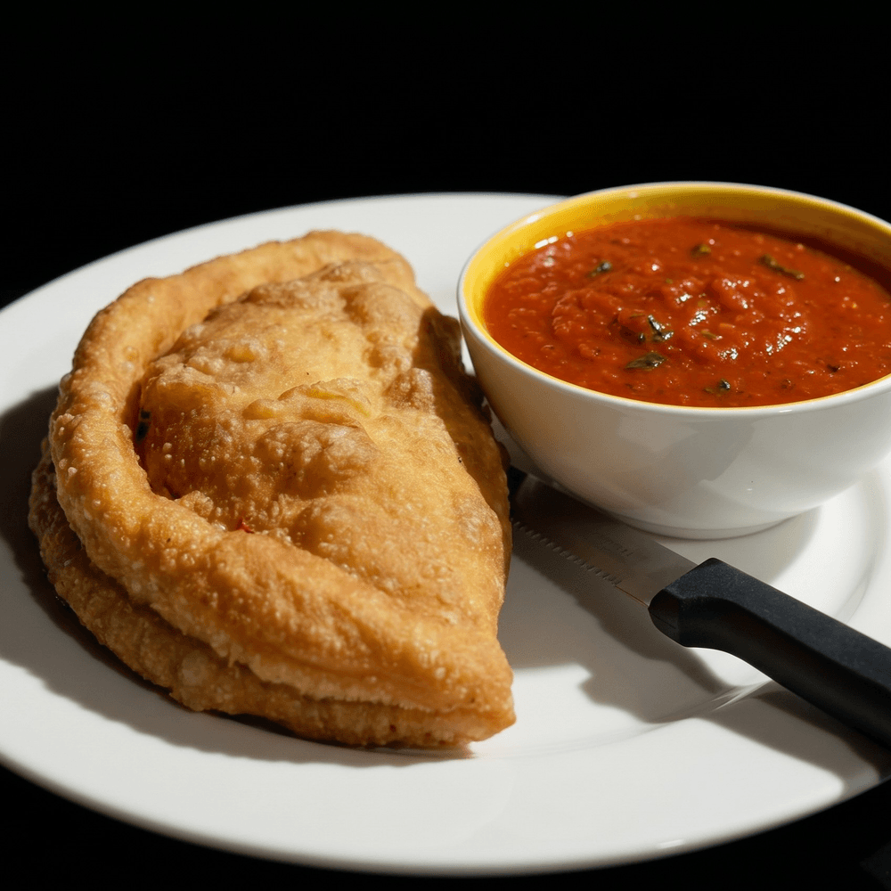 Fried Meat Calzone (pepperoni & sausage)