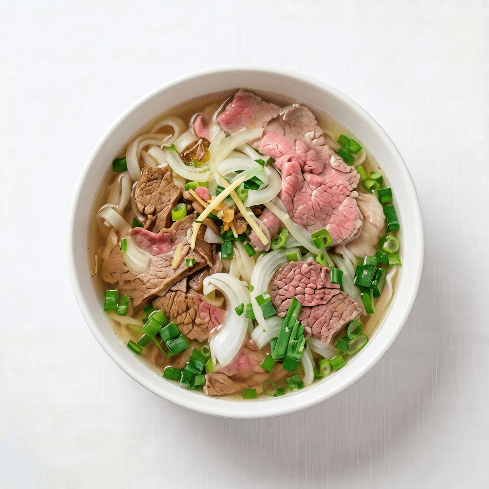 Tái Chín Nạm Gân Sách (Rare Steak, Brisket, Flank, Tendon, Tripe)