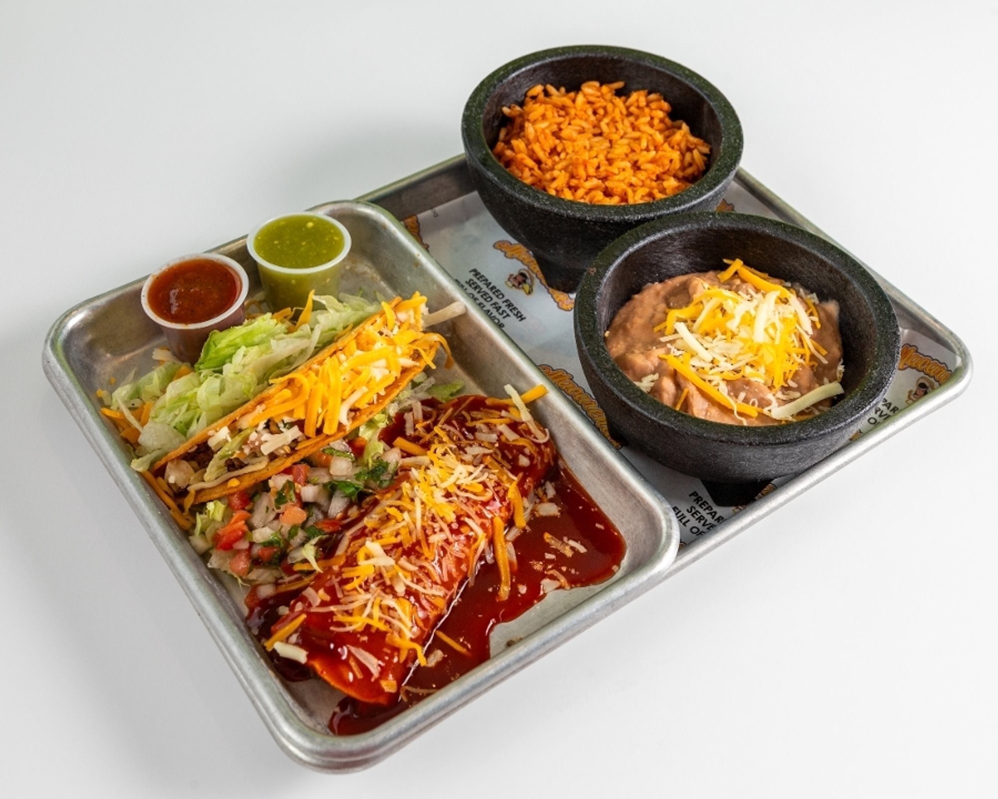 3. Enchilada and taco