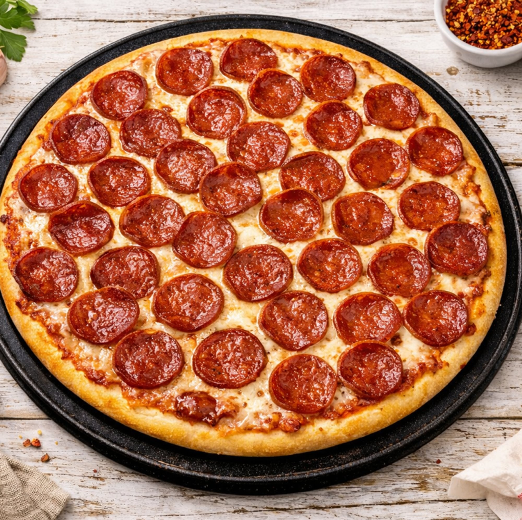 Beef Pepperoni Pizza
