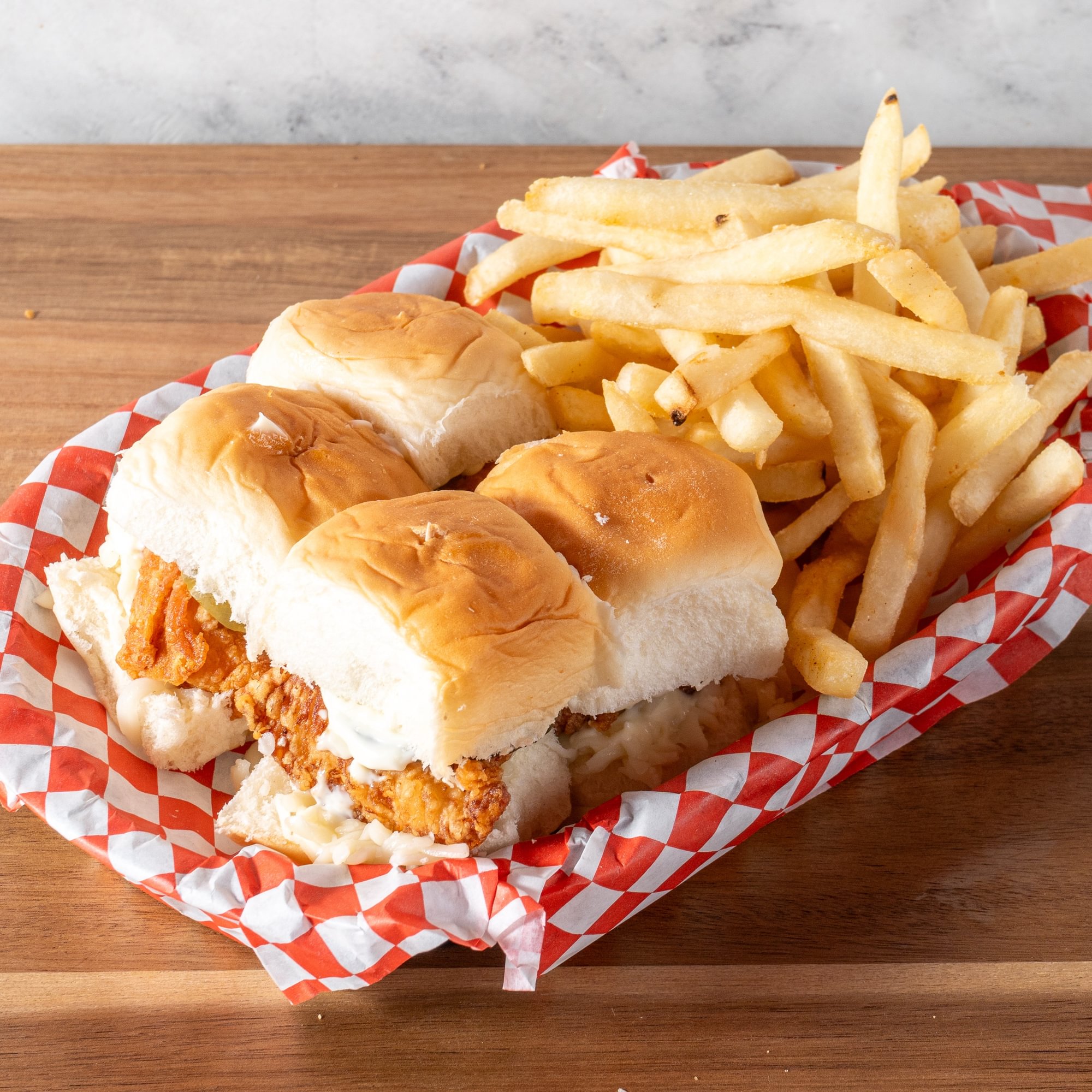 Mini Sliders W/Fries
