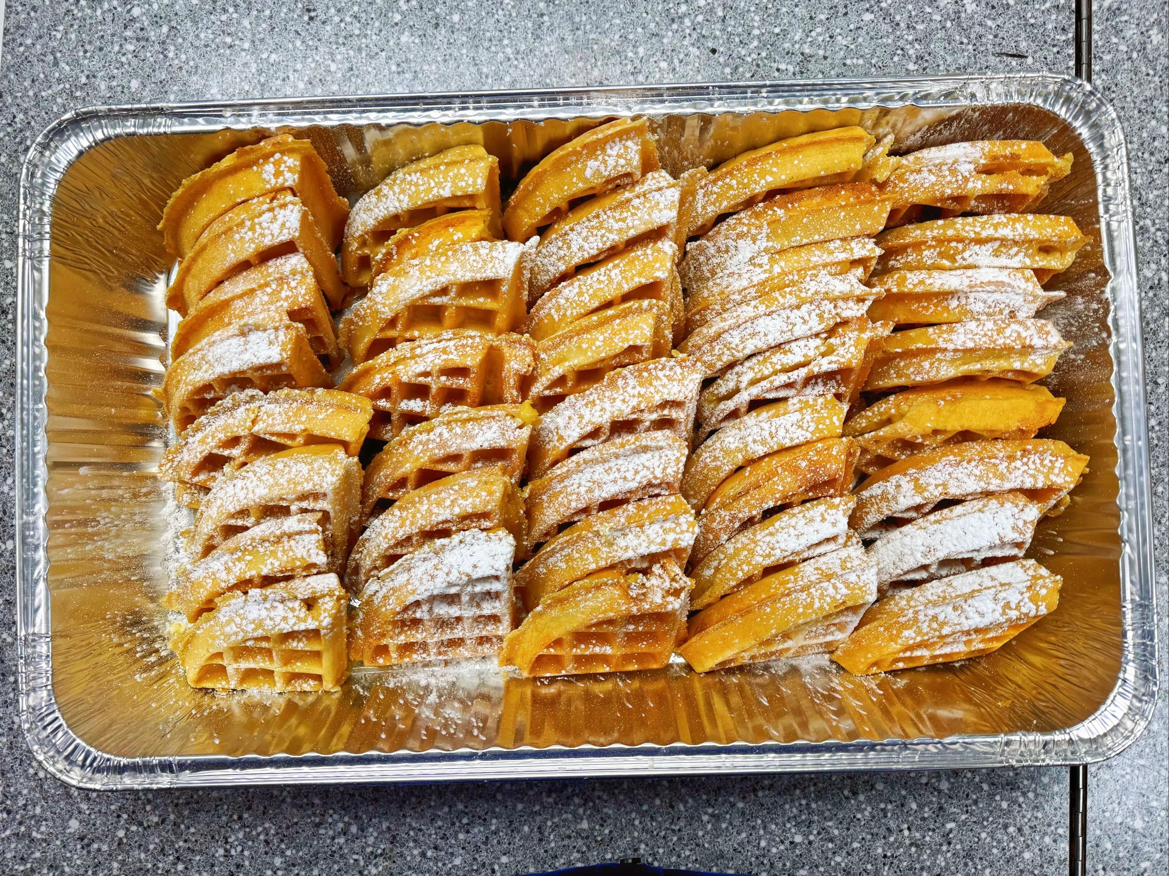 Large Tray Belgian Waffles Only