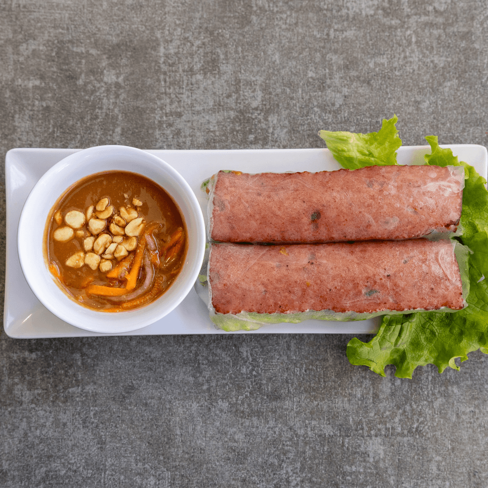 Grilled Pork Sausage Spring Rolls