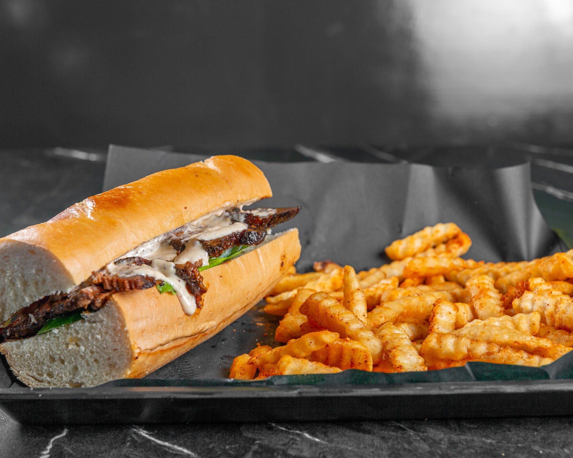 Brisket Sub with Fries