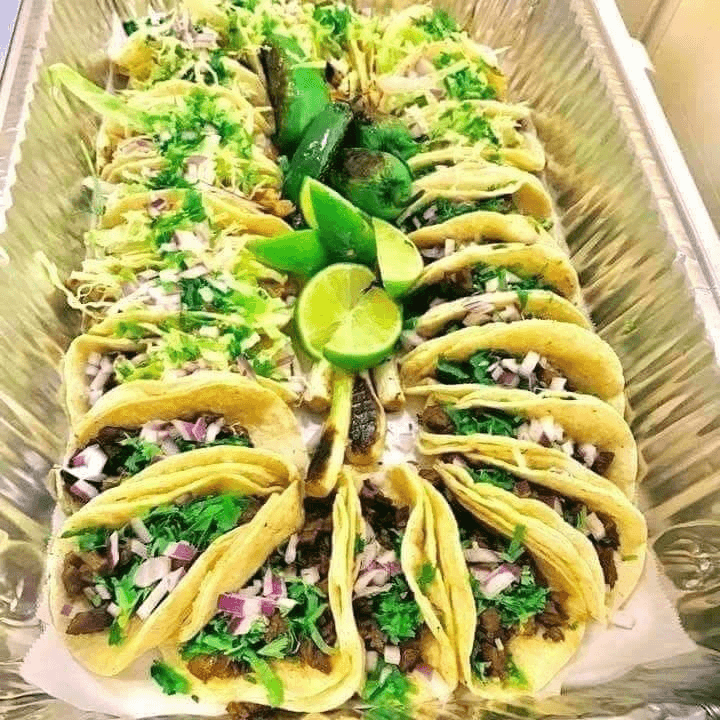 1 charola de tacos