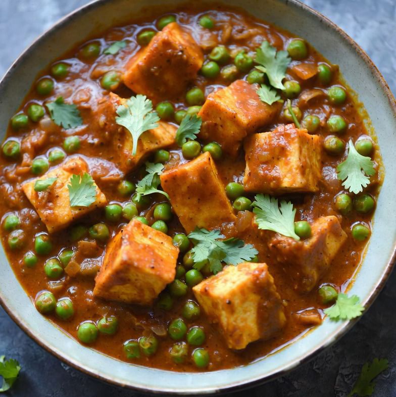 Jain Mutter Paneer