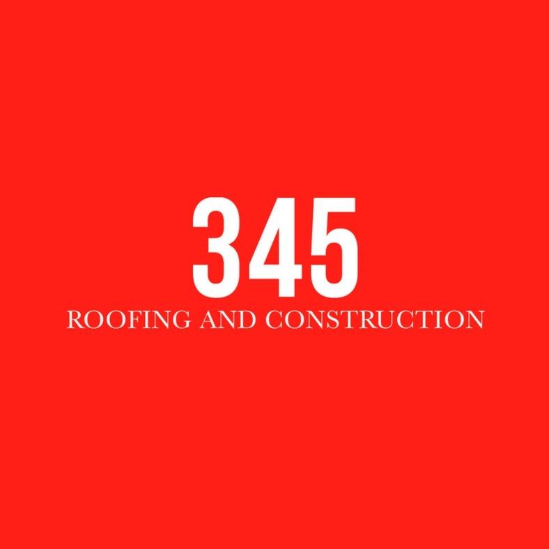 345 Roofing and Construction Logo