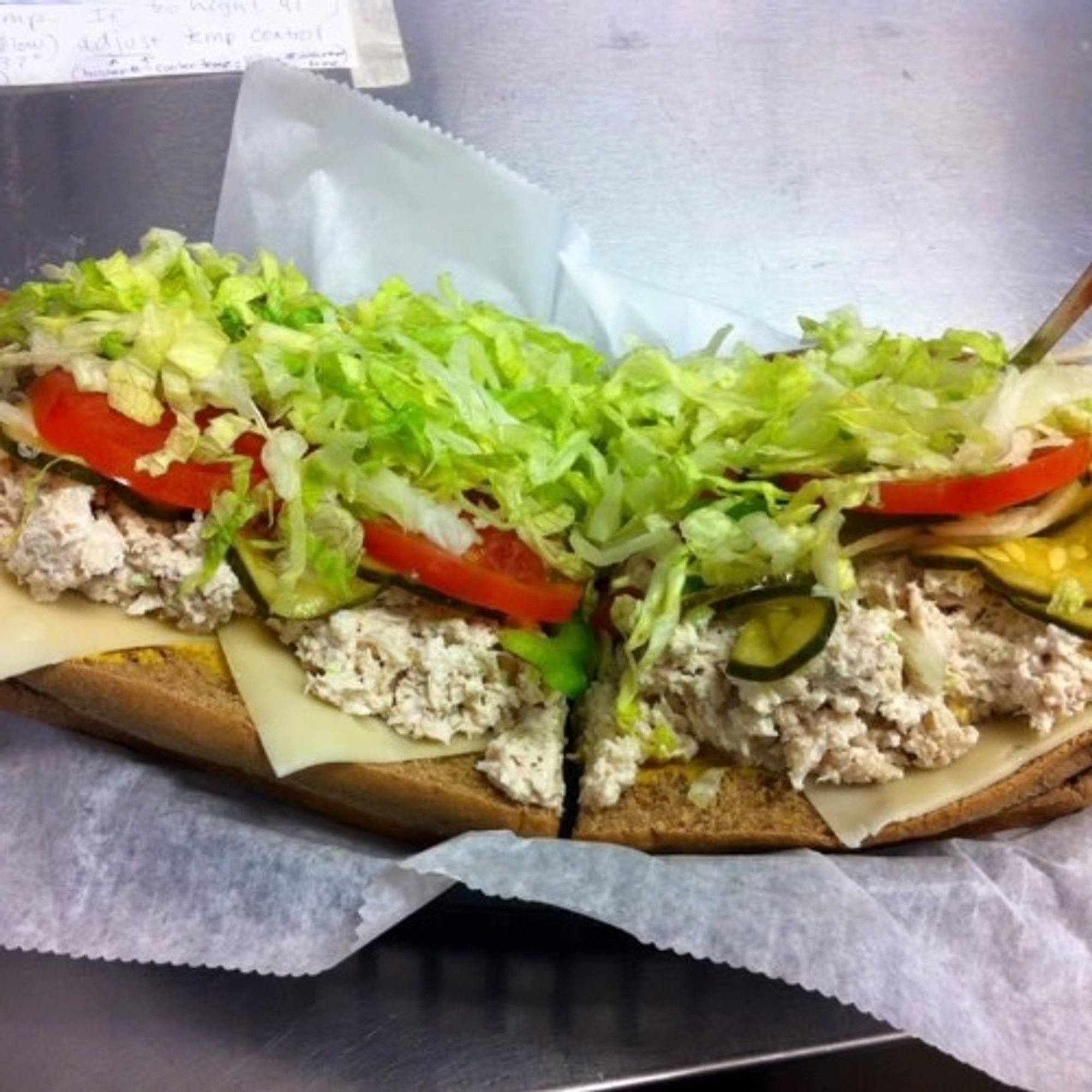 #12 Whole Chicken Salad Sub.