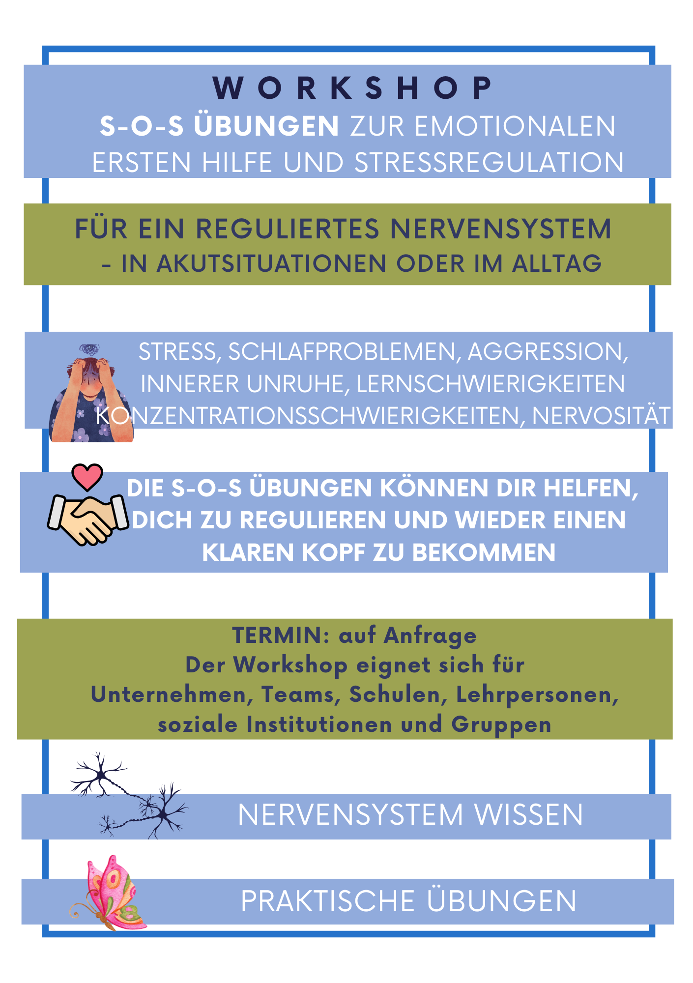 Nervensystem-Workshops für Unternehmen, Schulen und Teams.