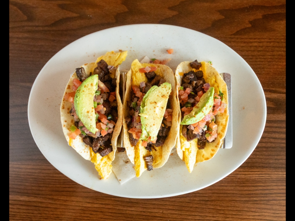 BREAKFAST STEAK TACOS