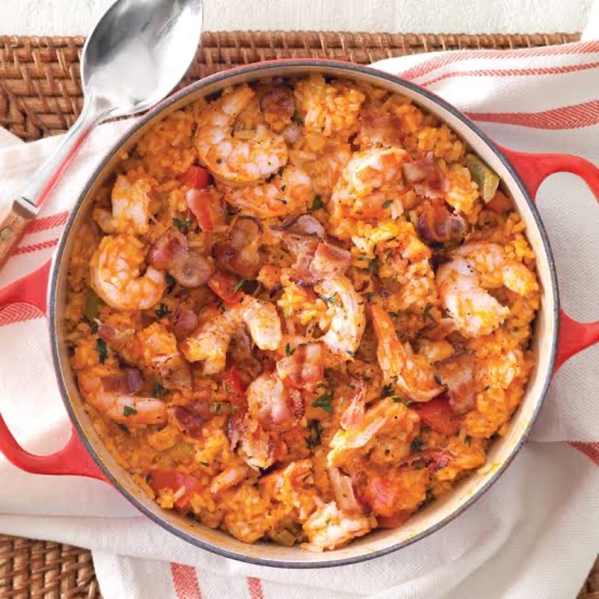 Shrimp and Bacon Rice
