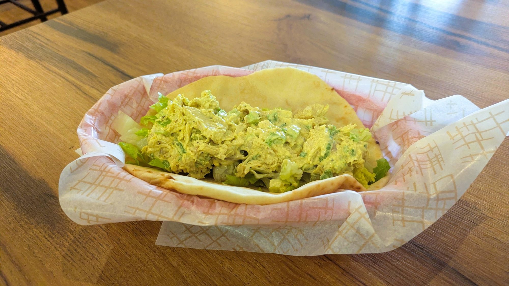 Curried Chicken Salad Naan-wich