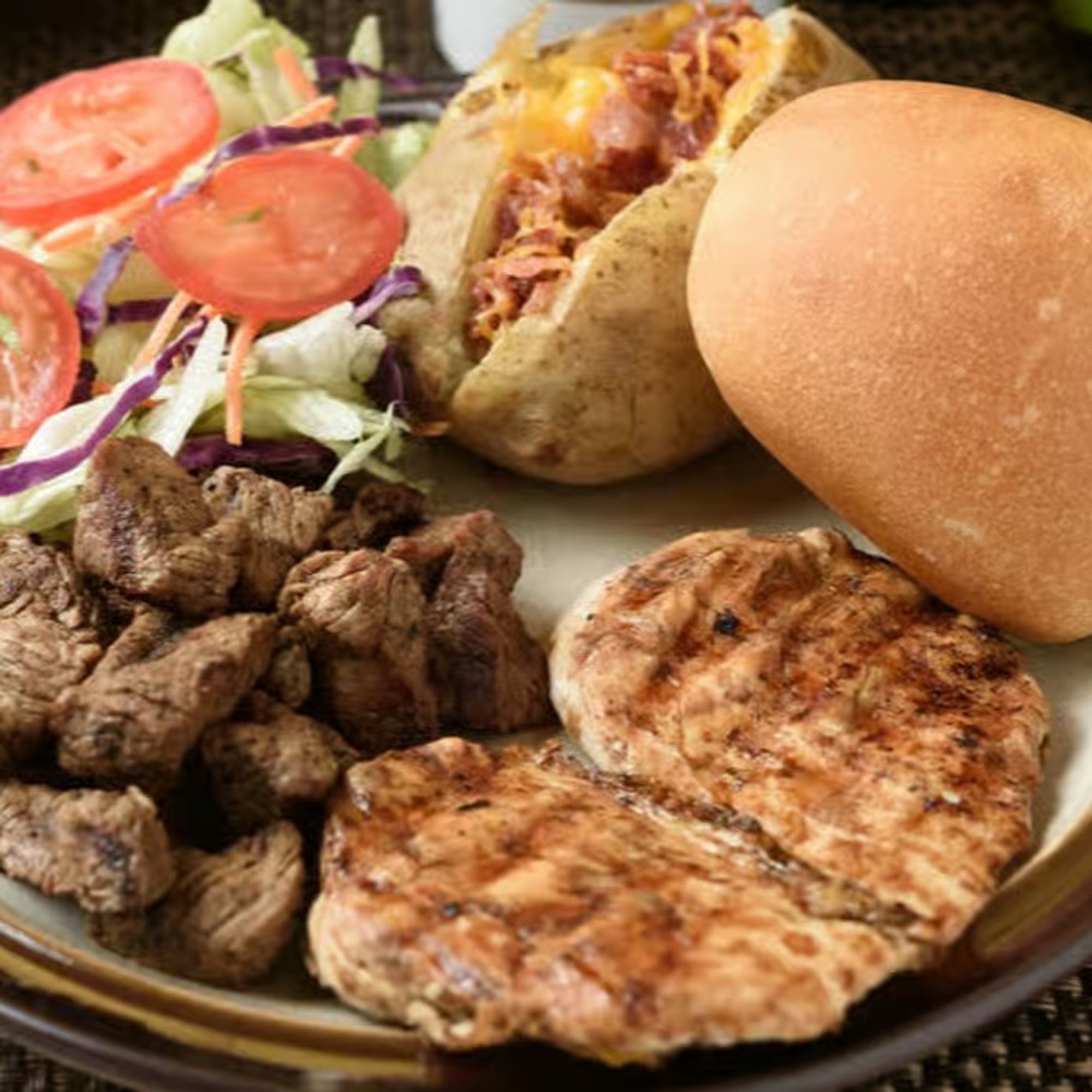 Mixed Grill-Chicken and Steak Tips