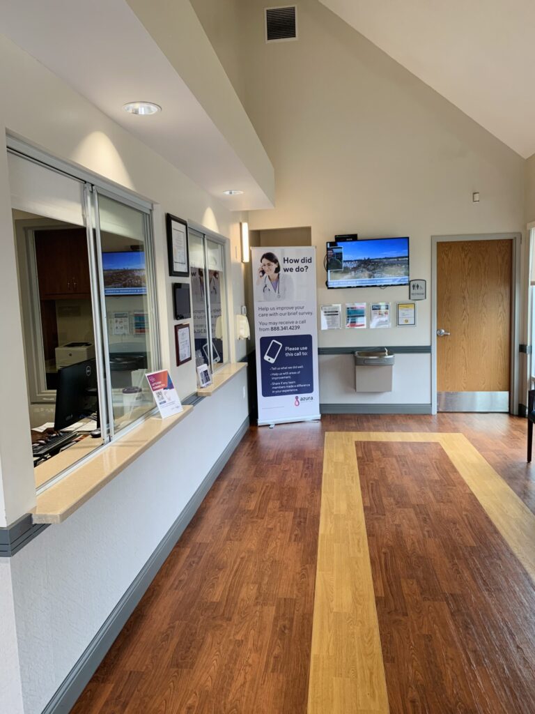 The lobby of Azura Vascular Care Capitol City