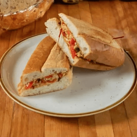 Peppers and Egg Sandwich