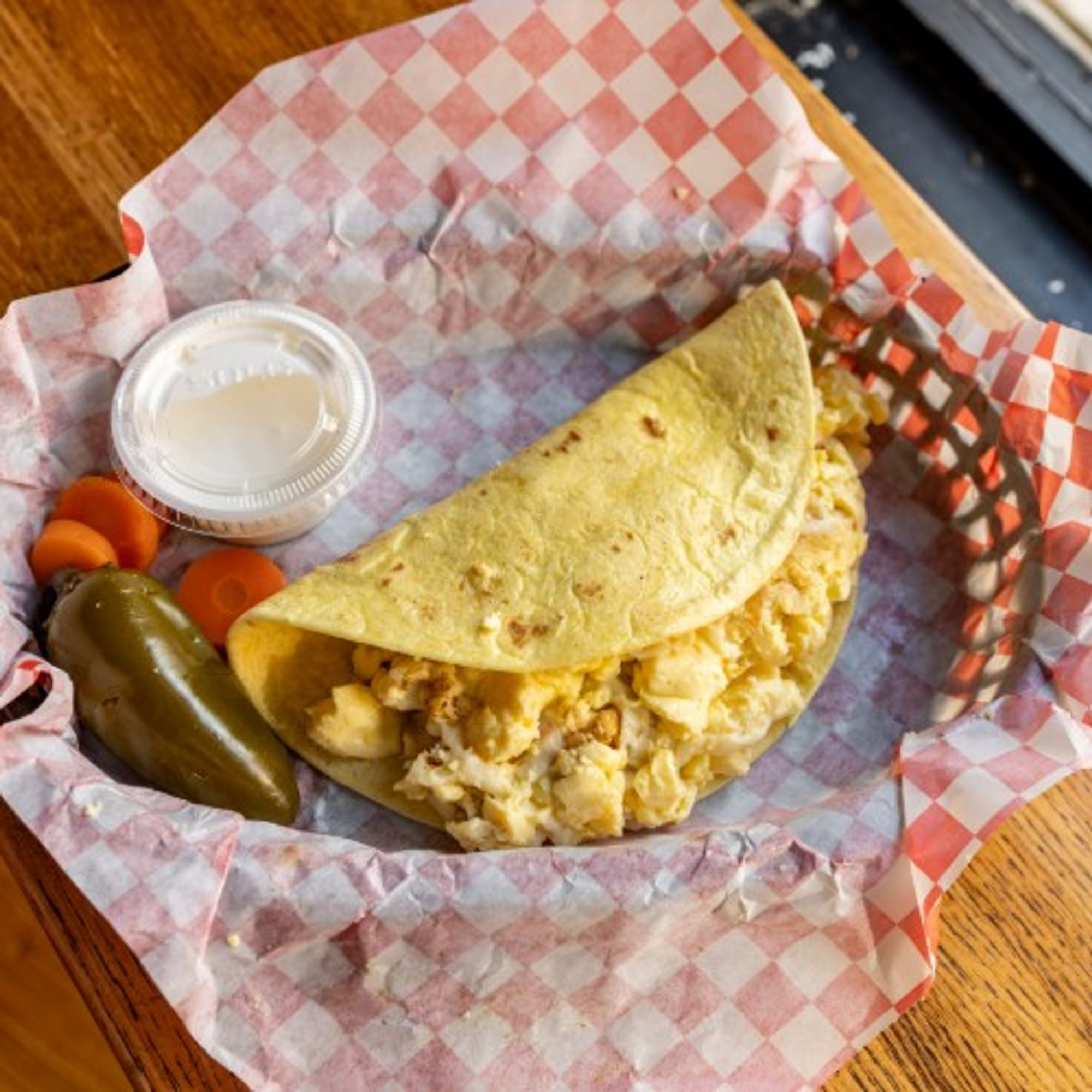 Breakfast Taco Egg & Cheese