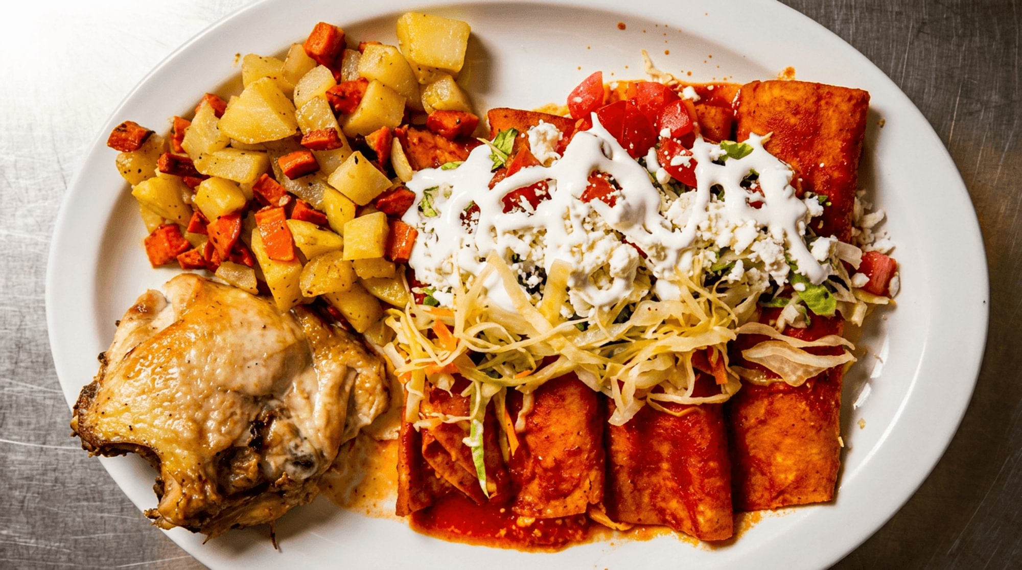 Enchiladas Rojas estilo Michoacán