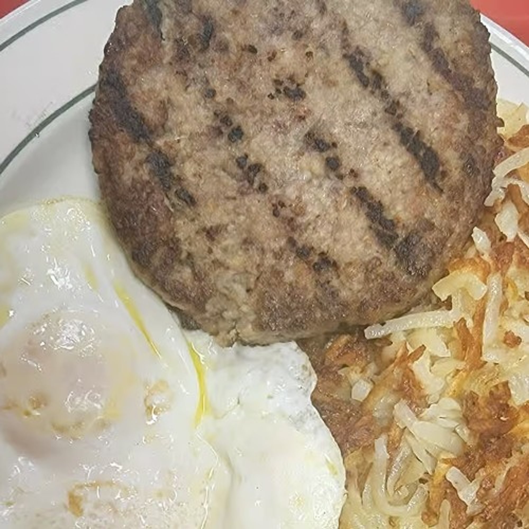2 Eggs Any With Chopped Steak Burger