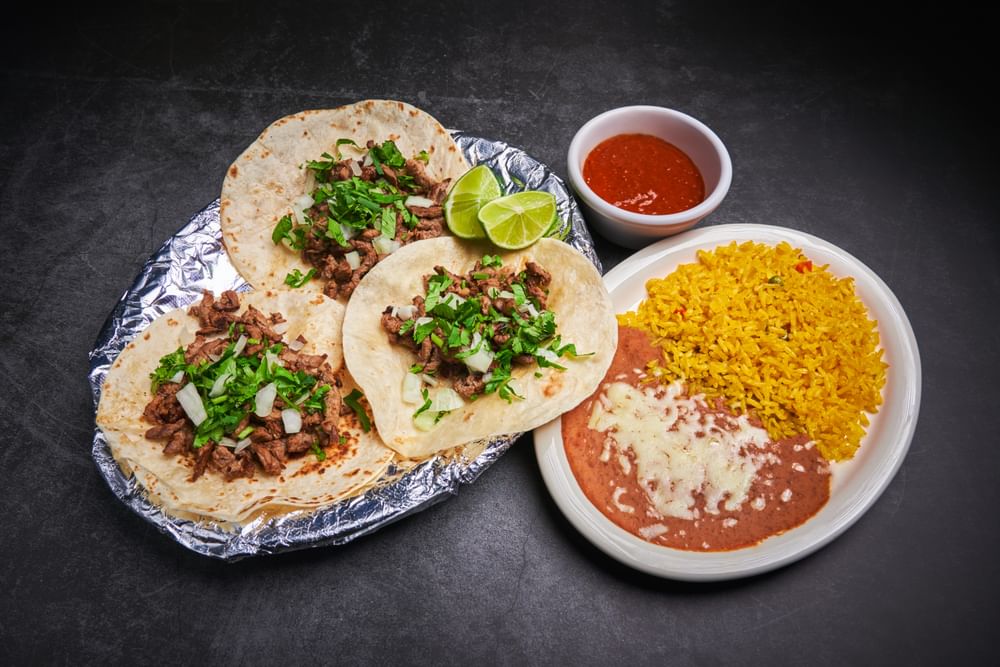 Tacos de Carne Asada Dinner