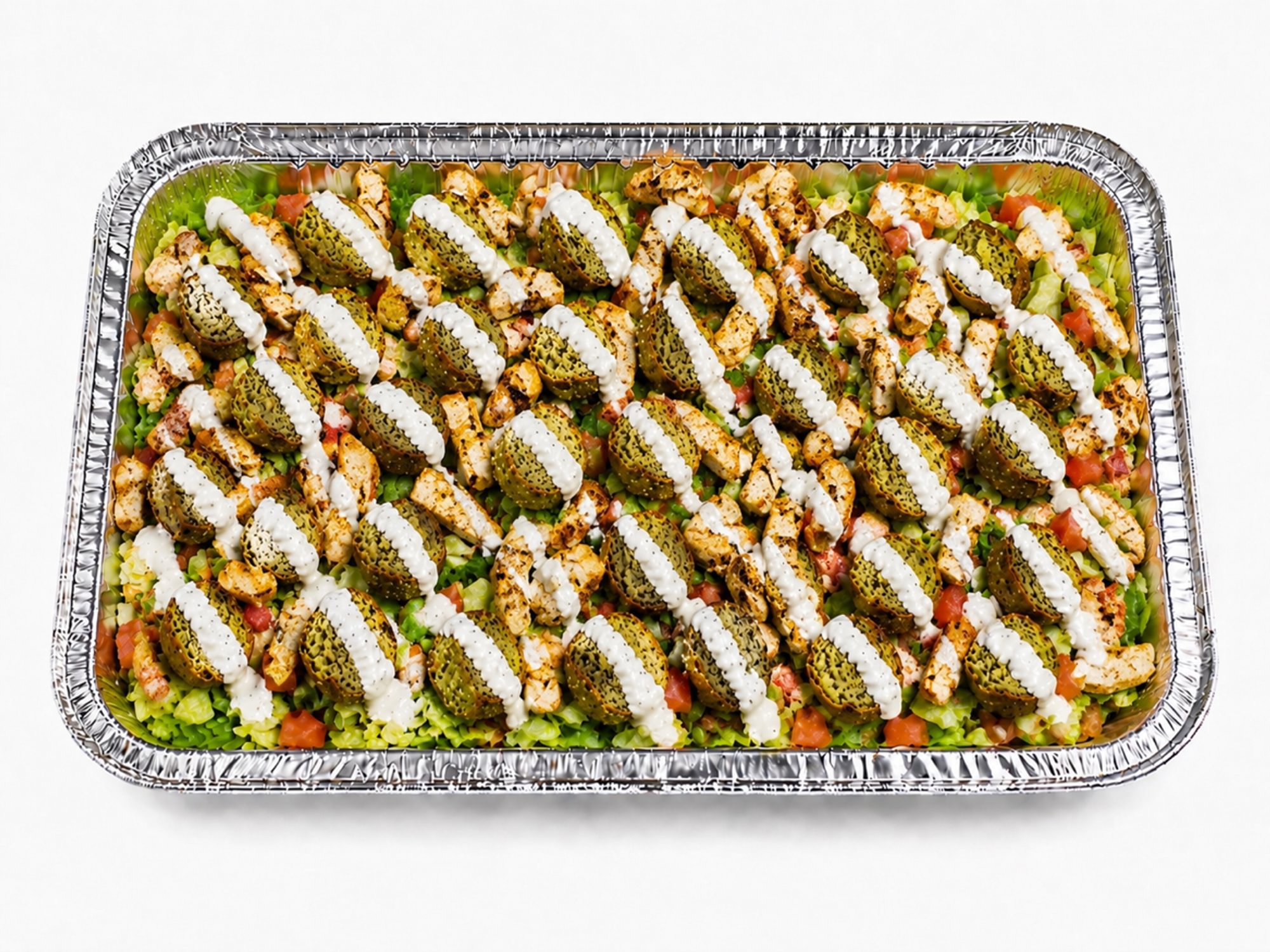 Chicken & Falafel Over Salad