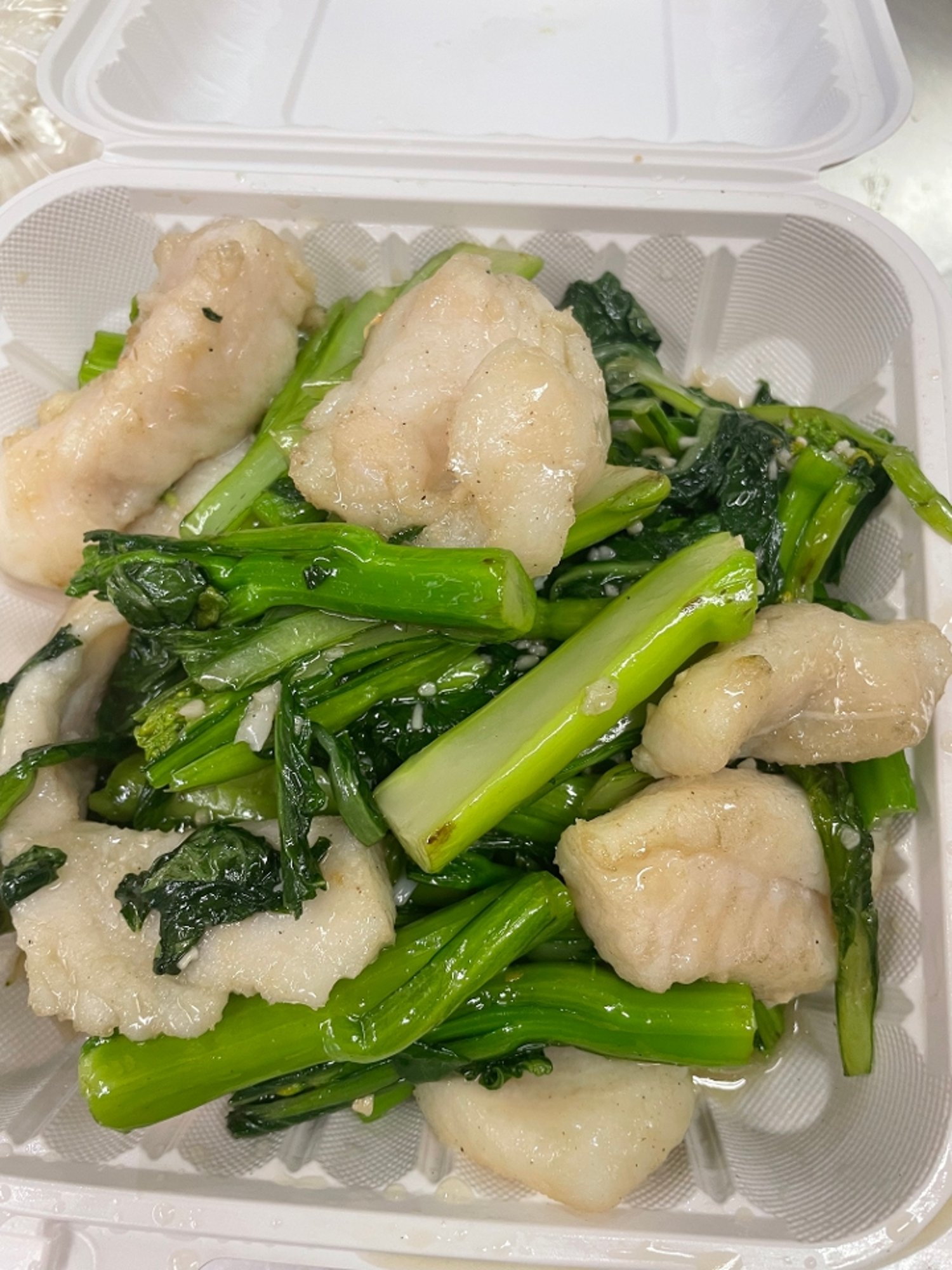 Fish Filet with Choy Sum