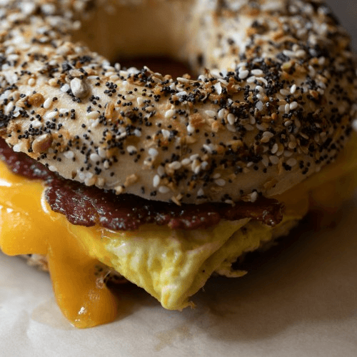 Egg, Meat and Cheese Sammie