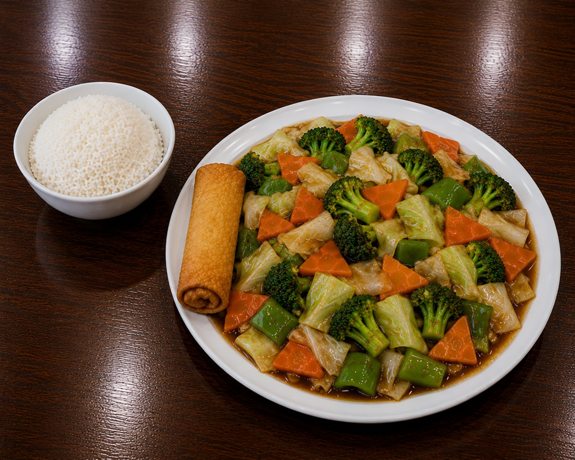 Vegetable with Garlic Sauce