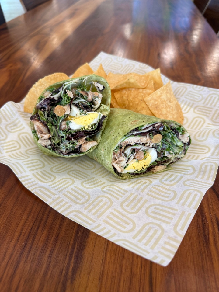 Kale Ceasar Chicken Wrap