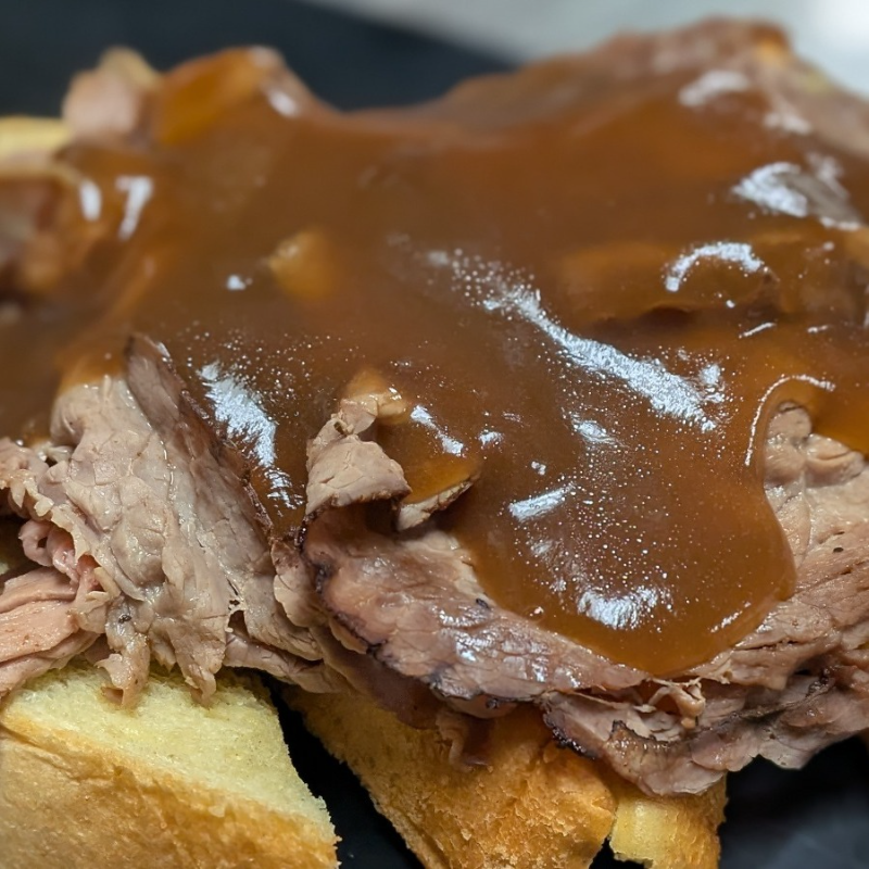 Open Faced Roast Beef