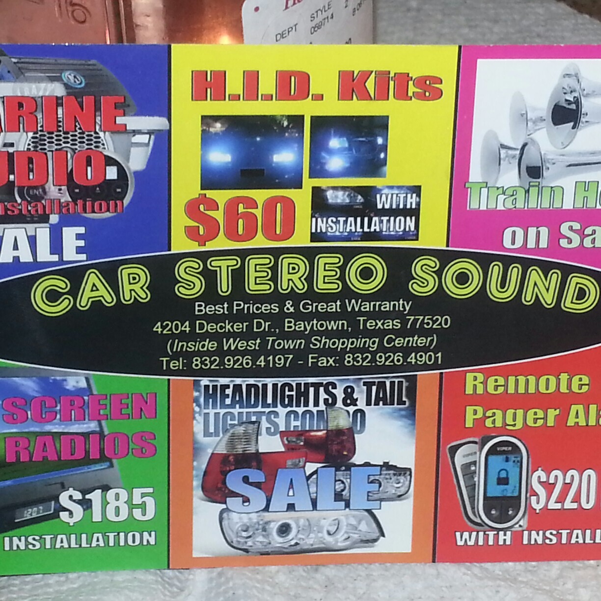 CAR STEREO SOUND Photo