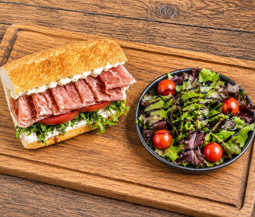 Half Panino + Half Salad