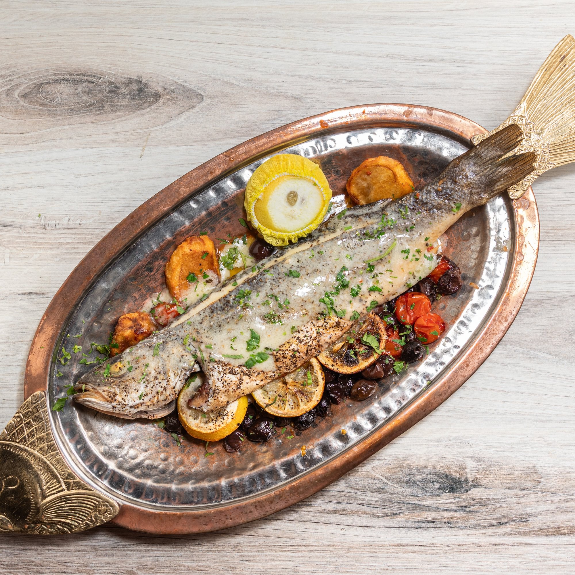 Roasted Whole Mediterranean Branzino