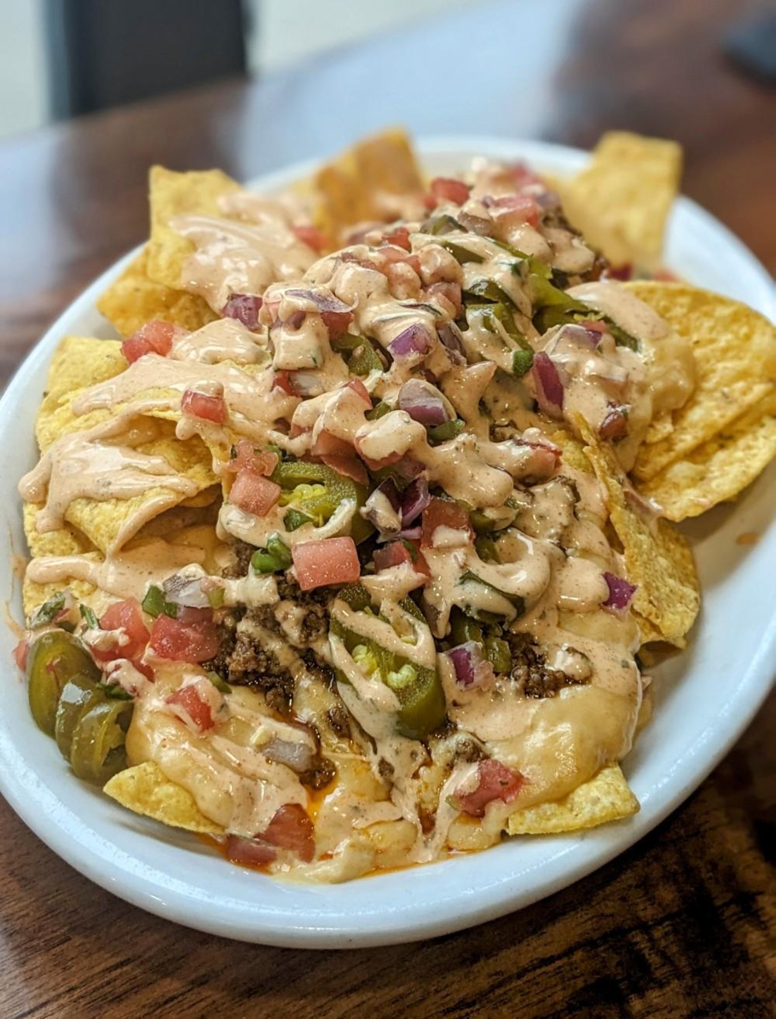 Beer Cheese Nachos