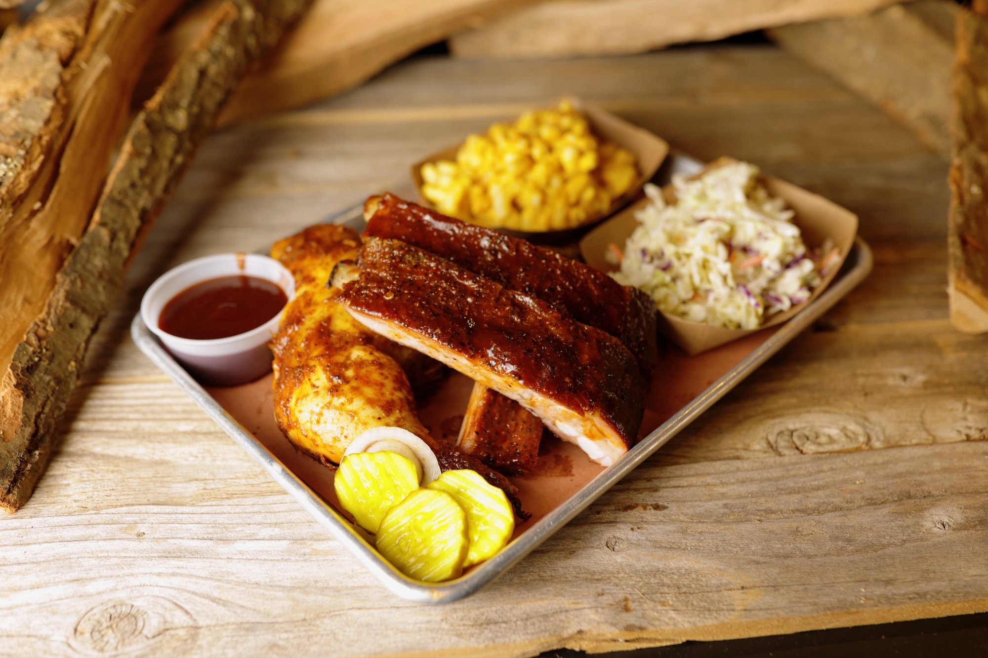 Rib and Chicken Platter