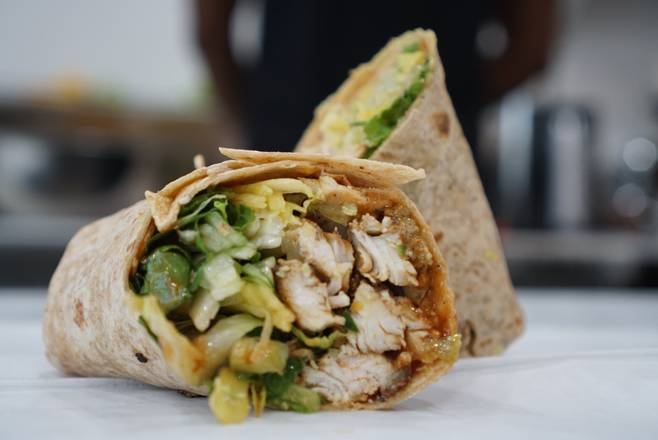 Jerk chicken wrap