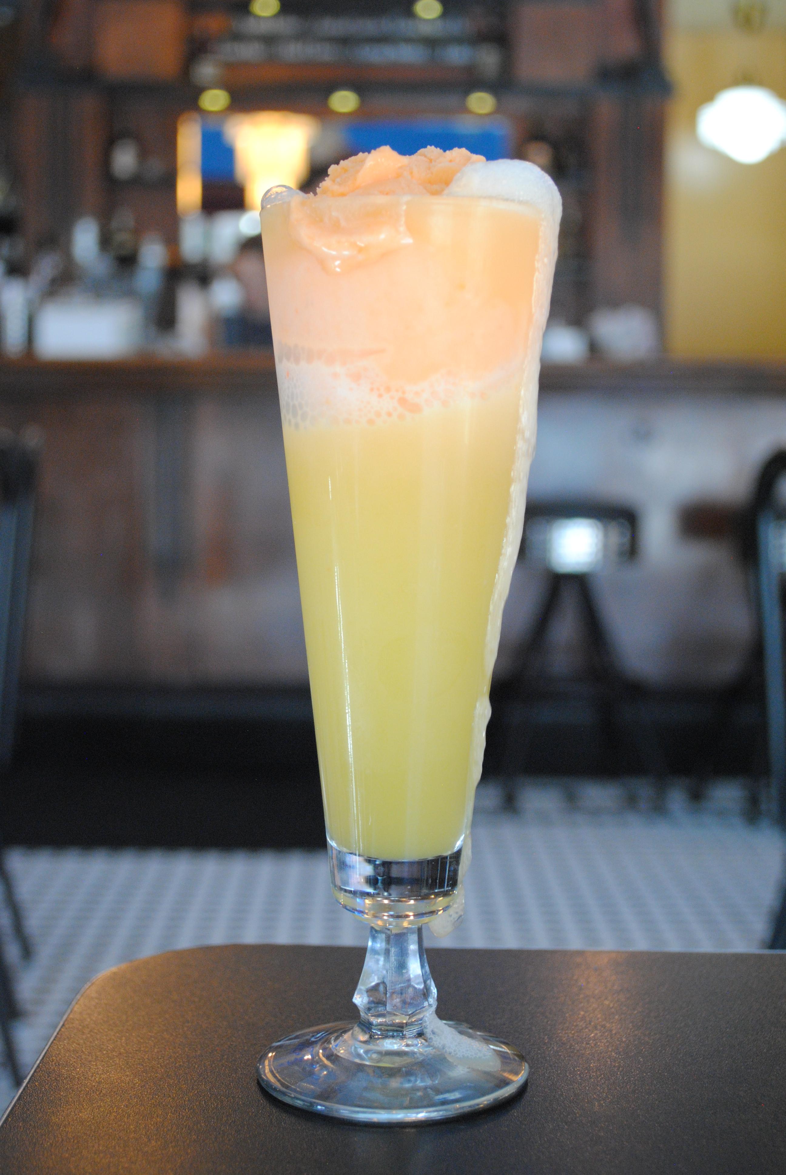 Champagne Mimosa Float