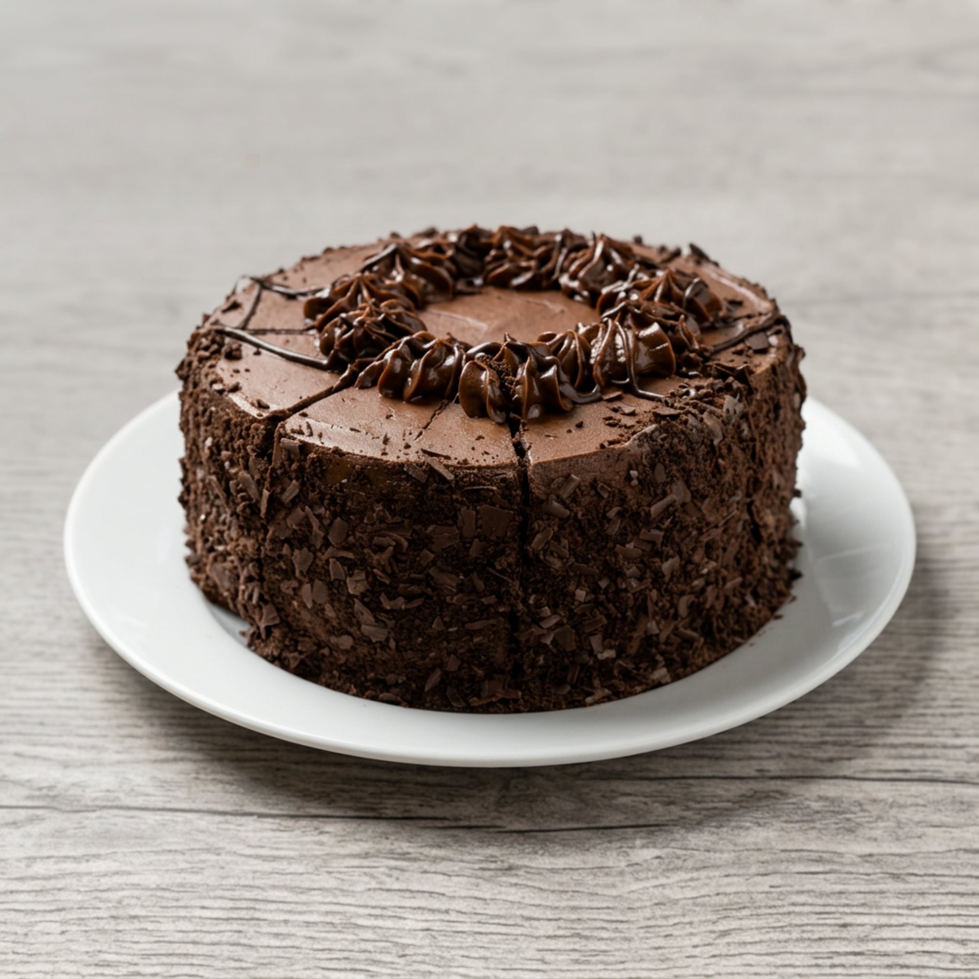 Double Chocolate Fudge Cake