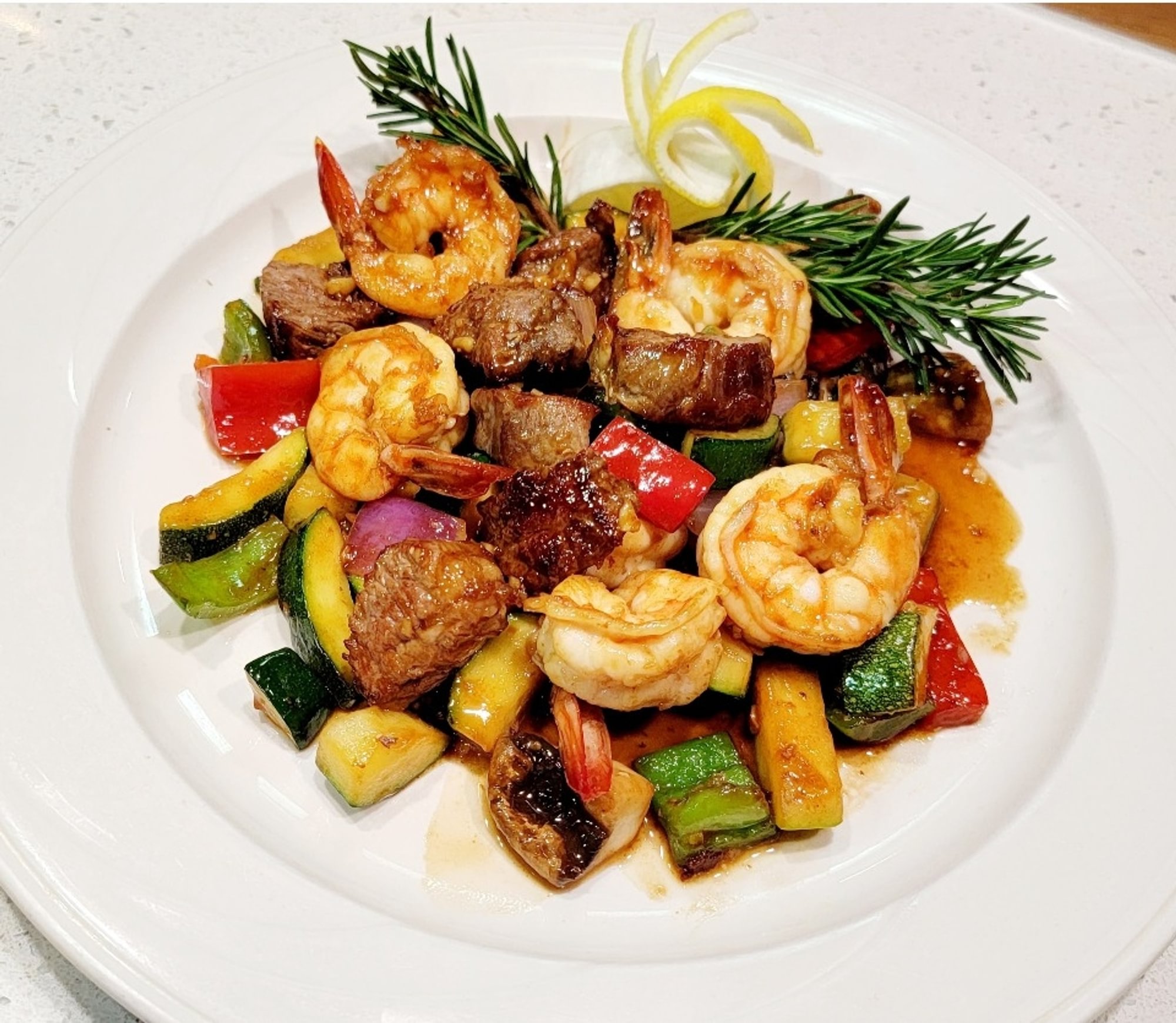 Hibachi Shrimp & Steak