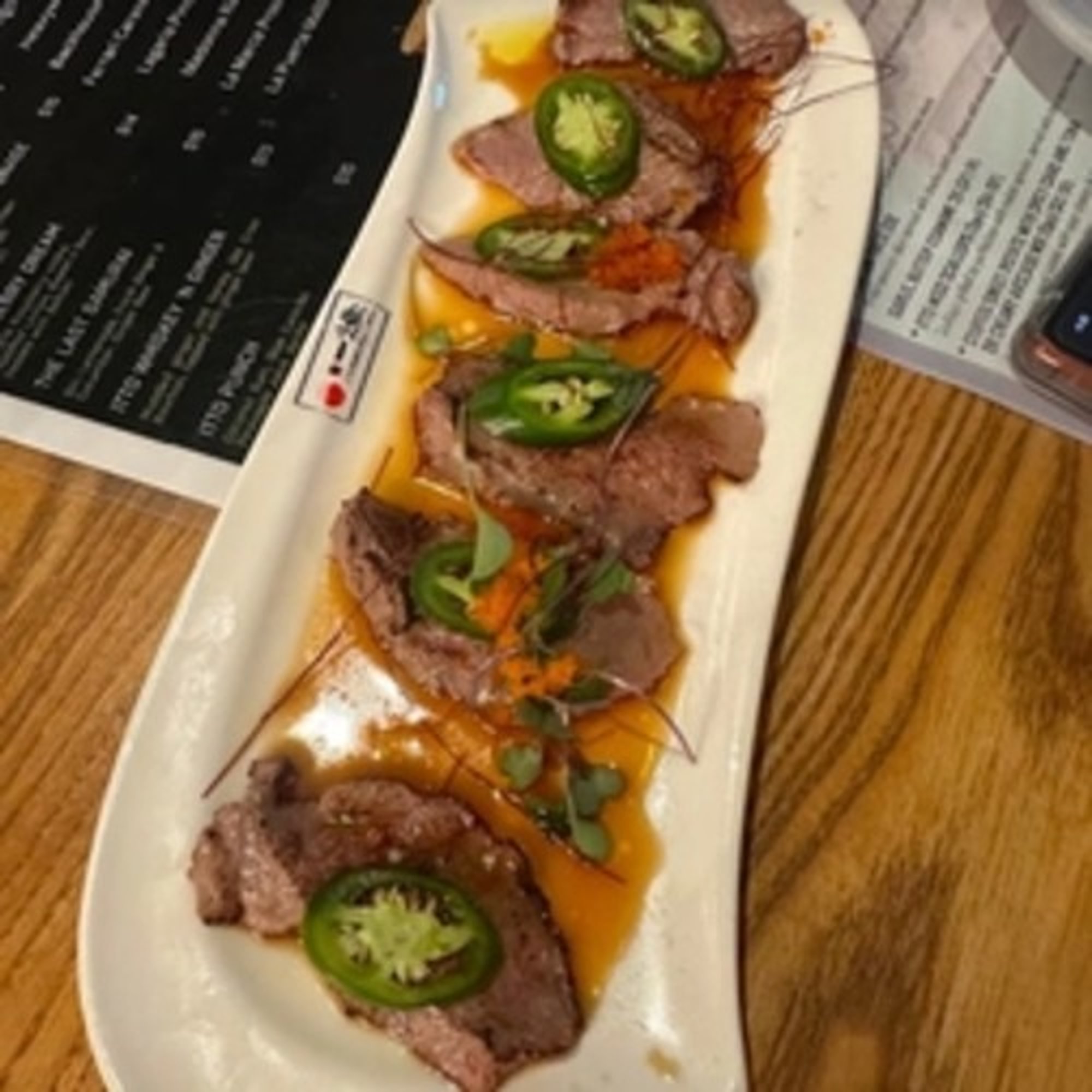Beef Jalapeno Tataki
