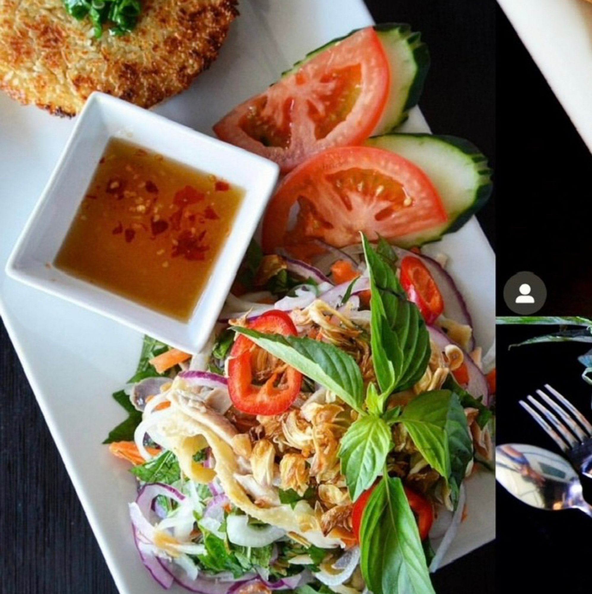 Com Cay Ga Bop Shredded Chicken with Crispy Rice
