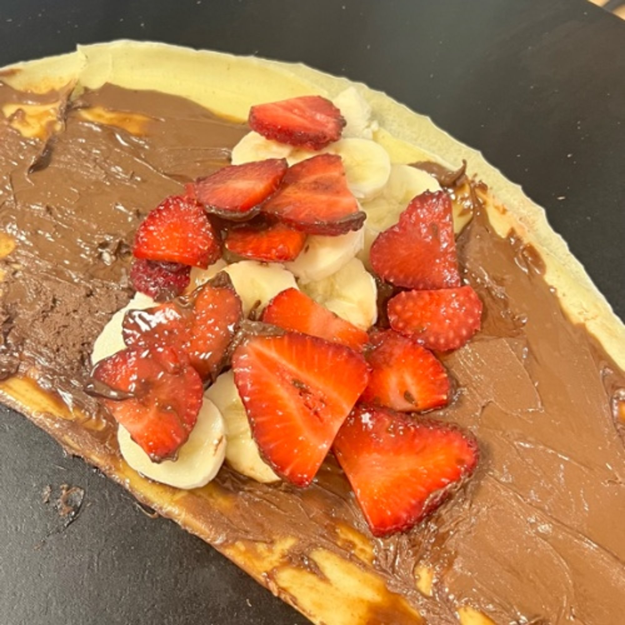 Nutella Strawberry Banana Crepe