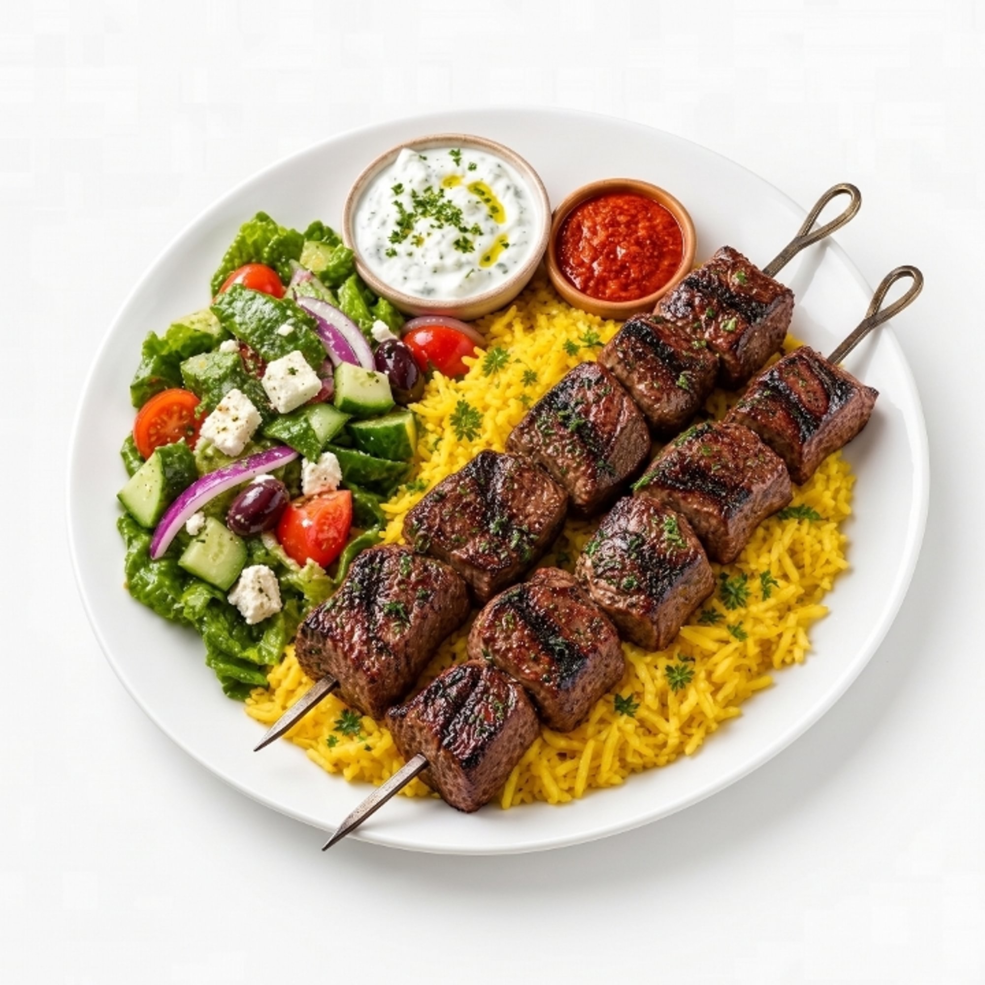 Beef Shish Kabob Platter
