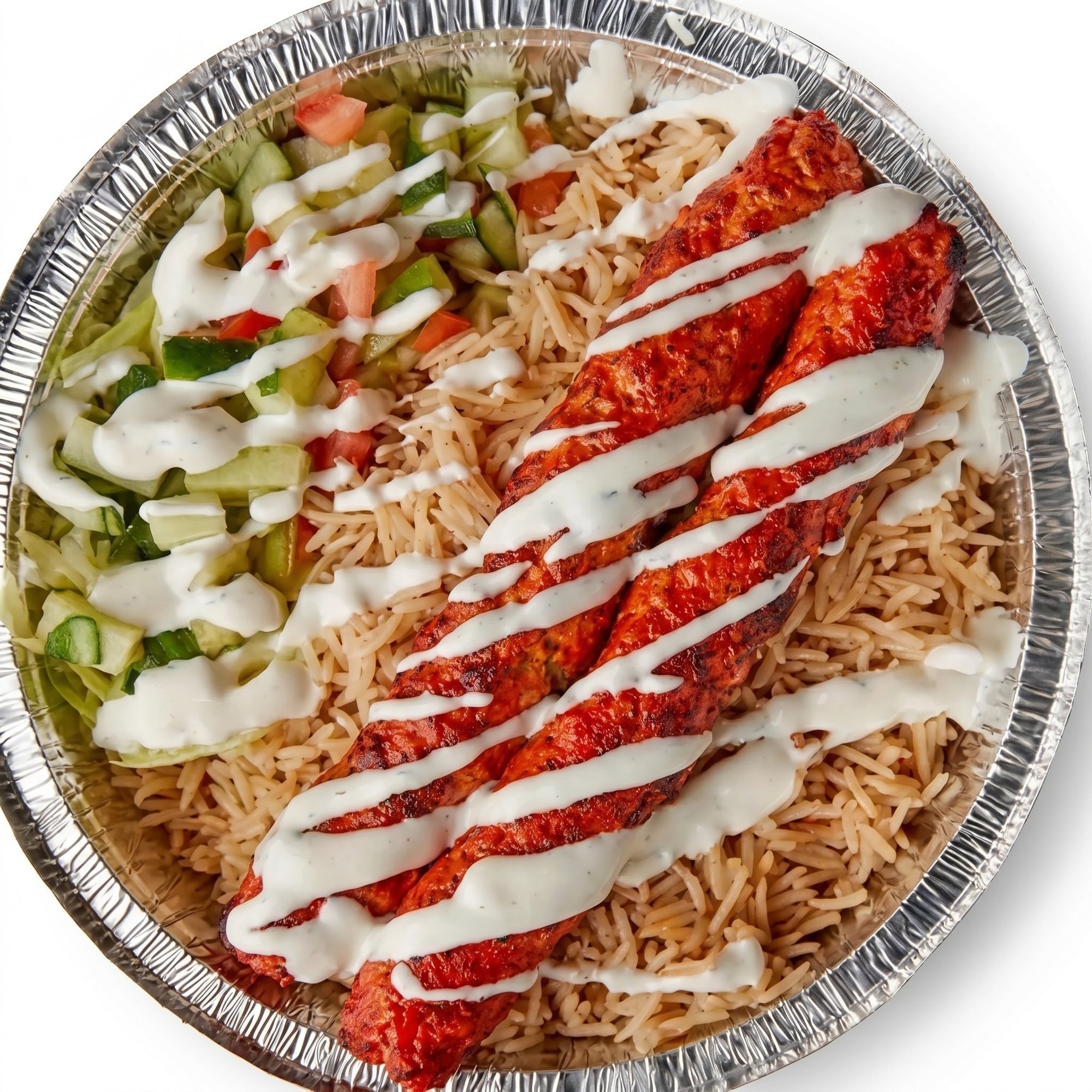 Chicken Kabob Over Rice