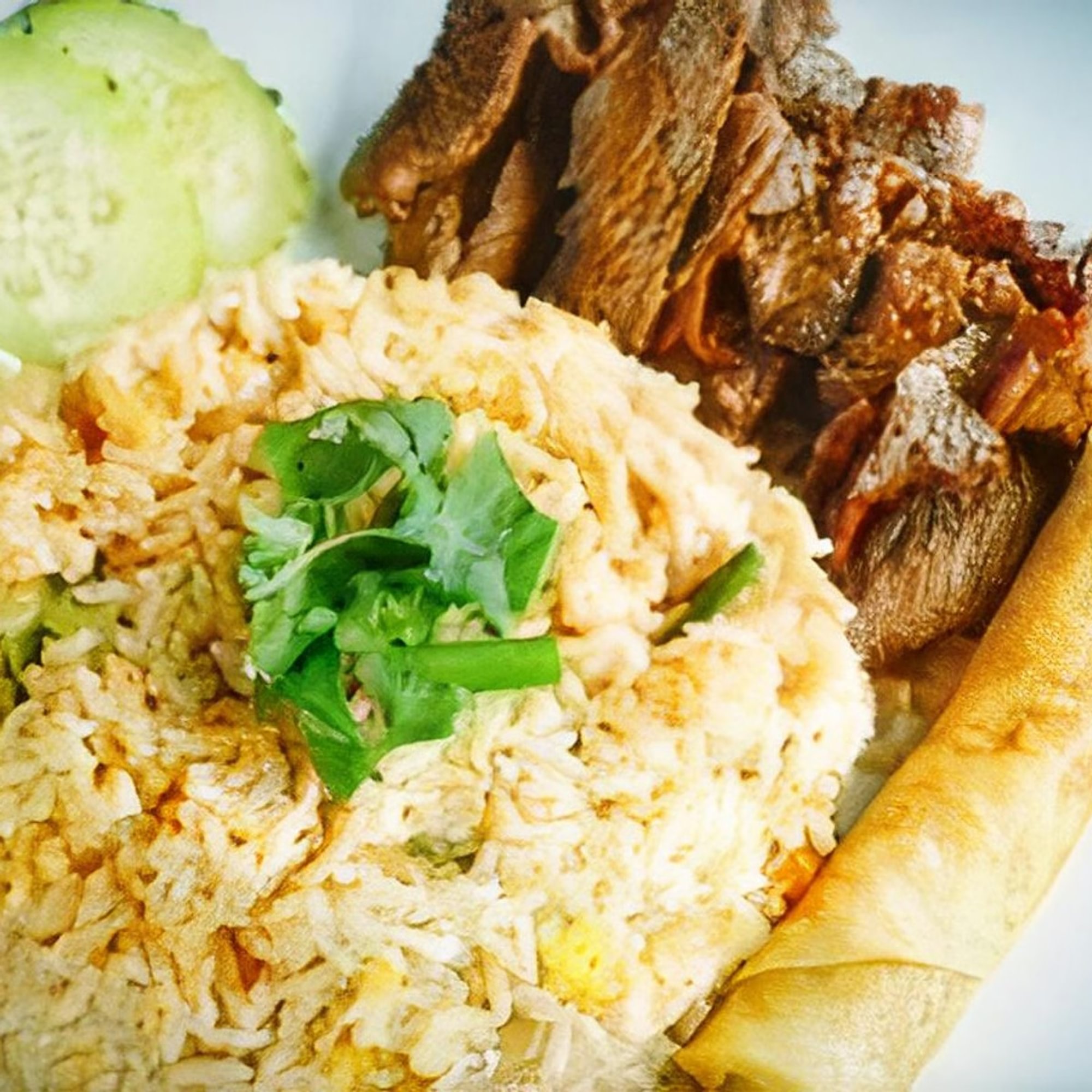 Combo #6Fried Rice with BBQ Pork or BBQ Beef
