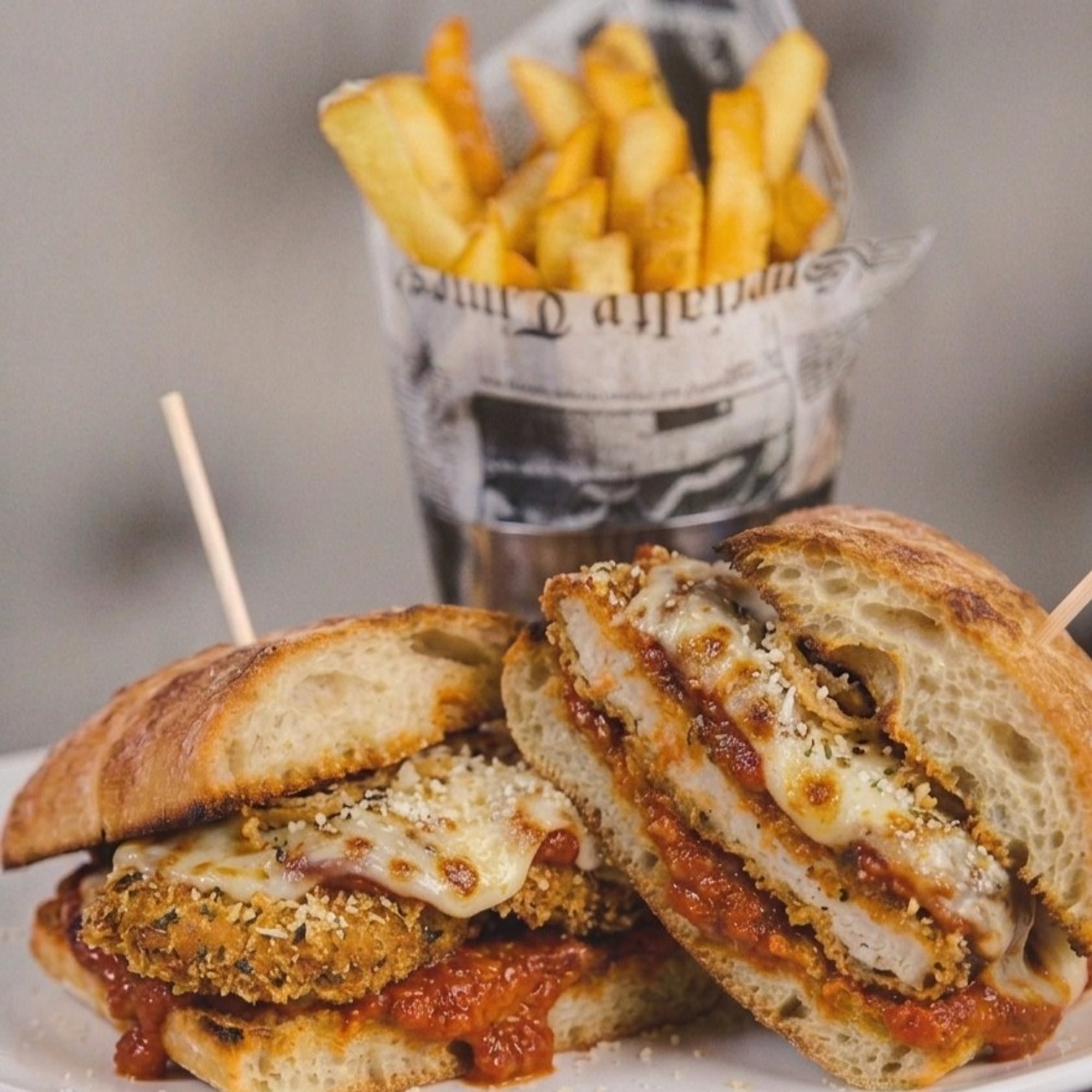 Chicken Parm Sub.
