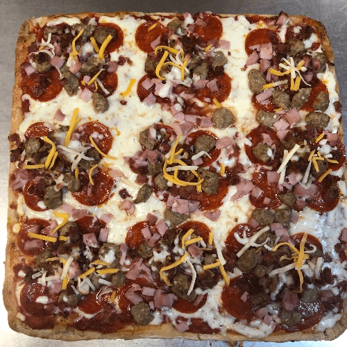 Plain Cheese Sicilian Pizza