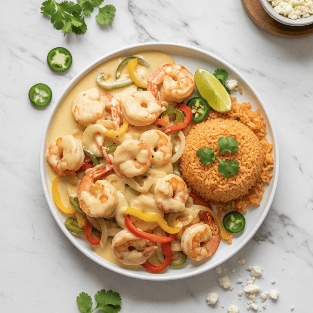Camarones Con Queso