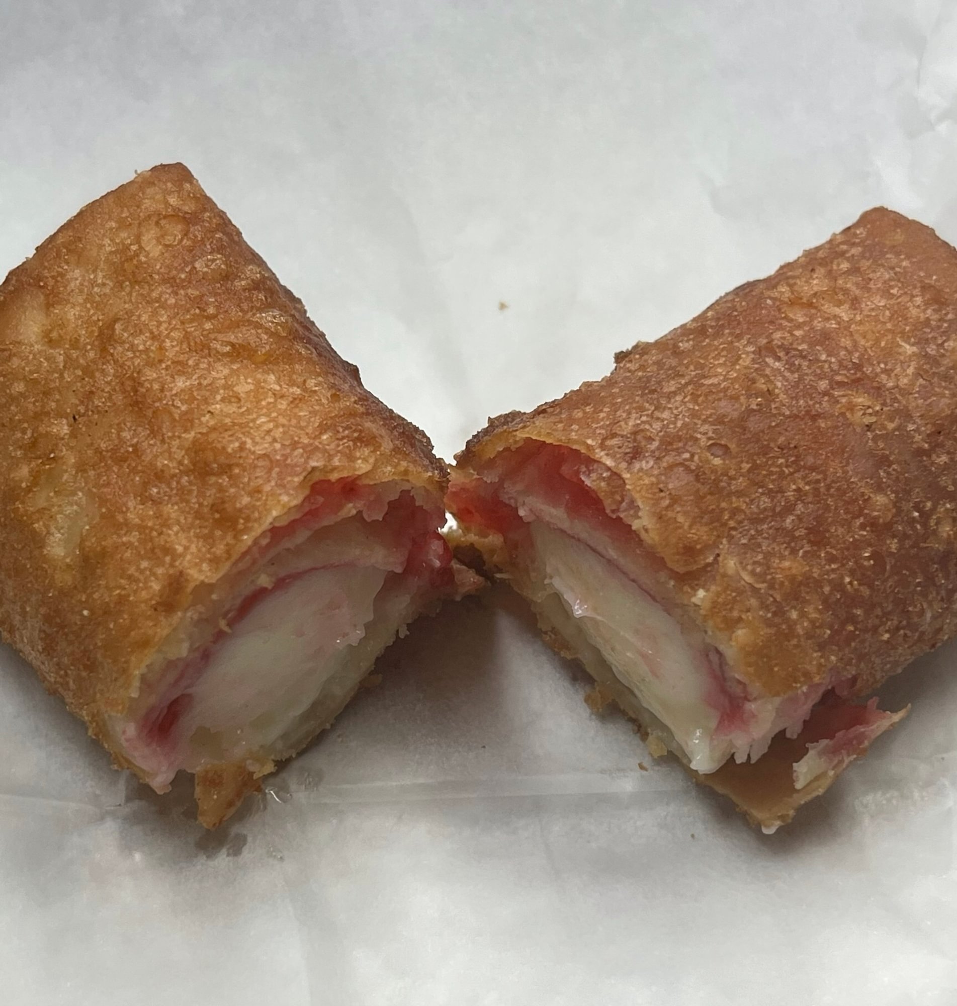 Fried Raspberry Cheesecake